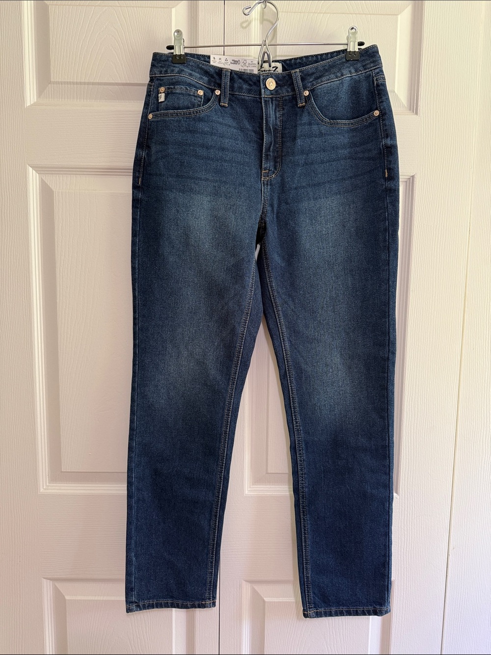Seven7 Women's Skinny Jeans in Dark Blue Wash